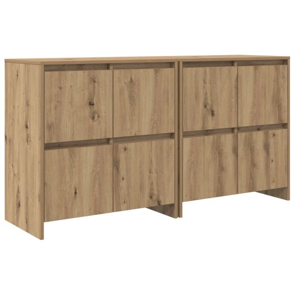 Скейдбордове 2 pcs дъб артизан 70 x 41 x 75 см Инженерно дърво
