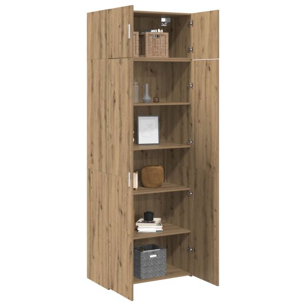 Шкаф за съхранение 2 pcs Дъб 80 x 42,5 x 225 см