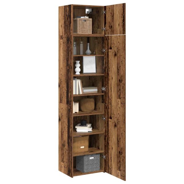 Служебен шкаф 2 pcs Старо дърво 50 x 41 x 225 см