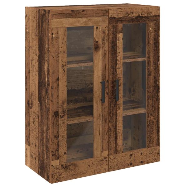 Стенни шкафове 2 pcs Старо дърво 69,5 x 34 x 90 см