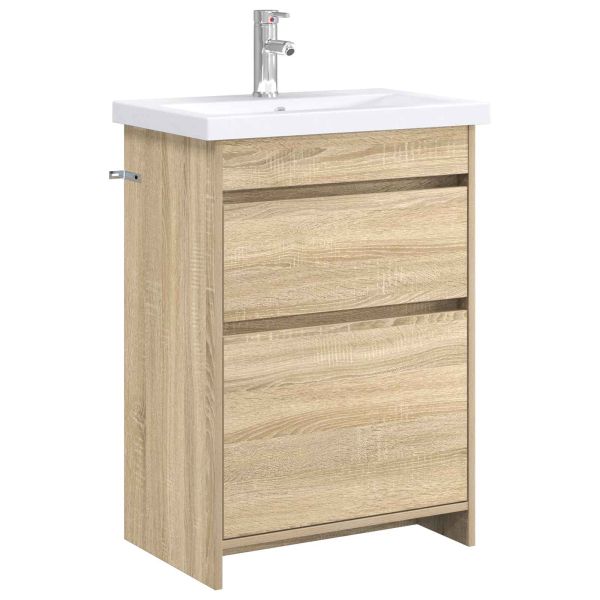 Комплект мебели за баня Дъб сонома 61 x 40 x 84,5 см
