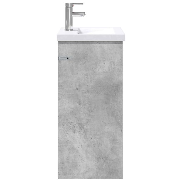 Комплект мебели за баня Бетонно сиво 61 x 40 x 84,5 см