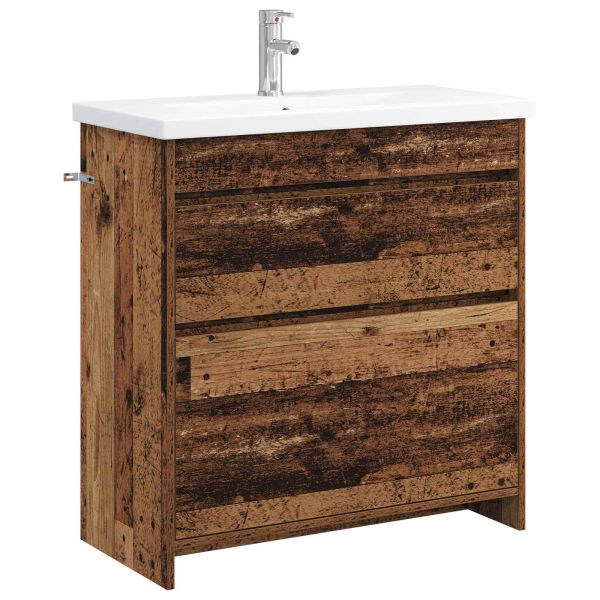 Комплект мебели за баня Старо дърво 81 x 40 x 84,5 см