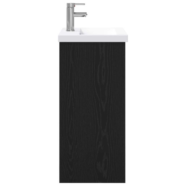 Комплект мебели за баня Черен дъб 61 x 40 x 84,5 см