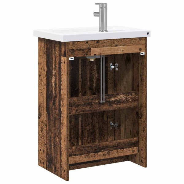 Комплект мебели за баня Старо дърво 81 x 40 x 84,5 см