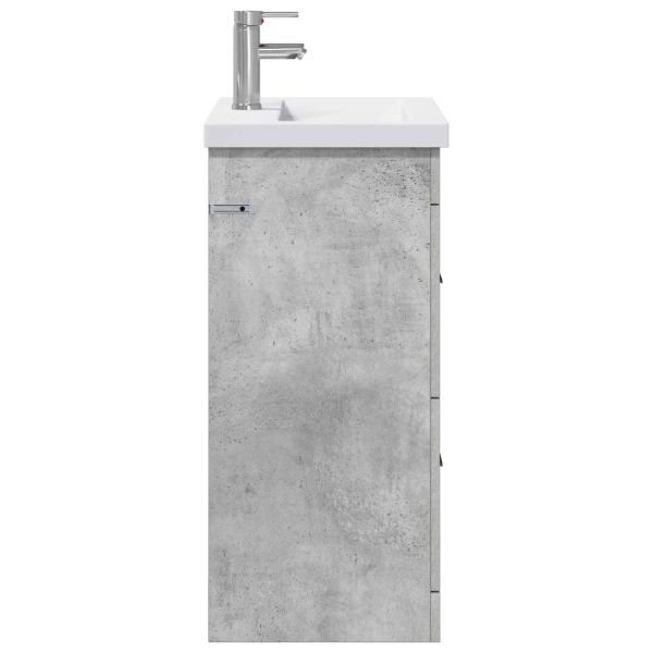 Комплект мебели за баня Бетонно сиво 61 x 40 x 84,5 см