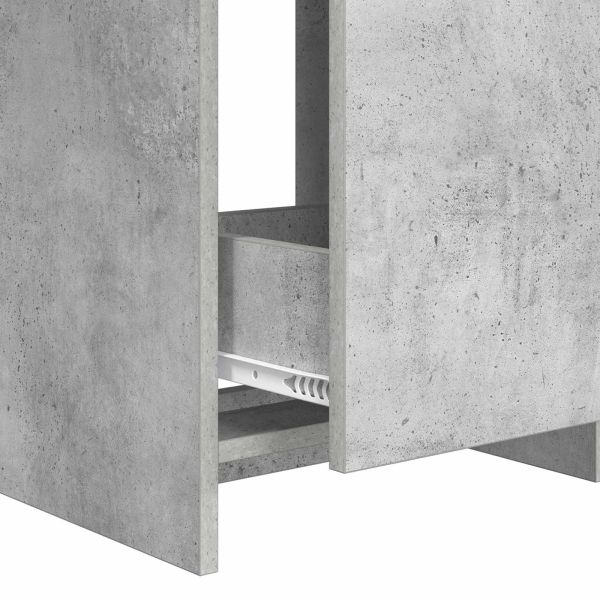 Комплект мебели за баня Бетонно сиво 61 x 40 x 84,5 см