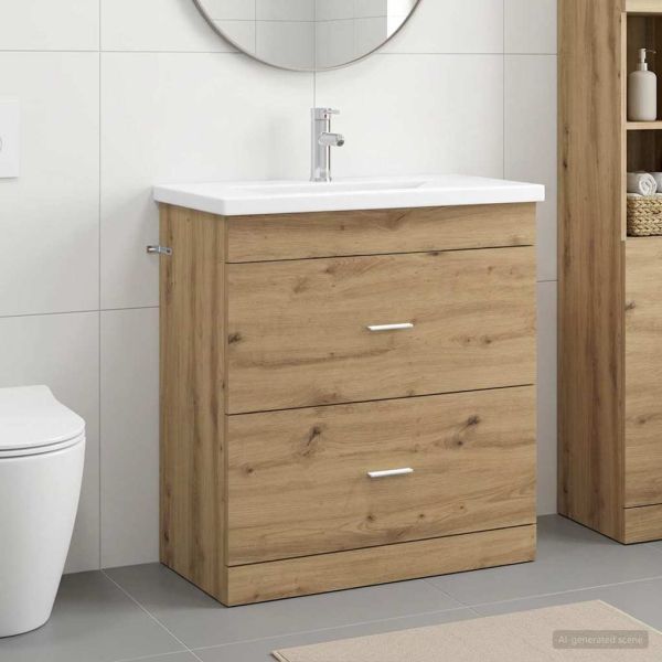Комплект мебели за баня Дъб артизан 81 x 40 x 84,5 см