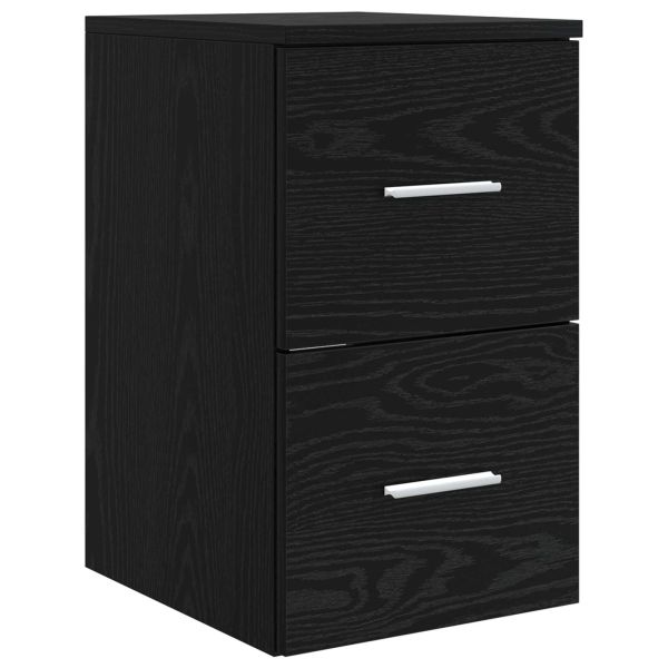 Комплект мебели за баня 4 pcs Черен дъб