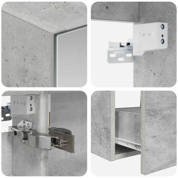 Комплект мебели за баня 5 pcs Бетонно сиво