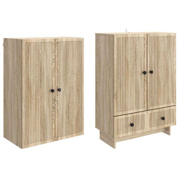 Комплект шкафове 2 pcs Дъб сонома 66 х 34,5 х 95 см