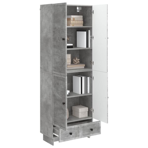 Комплект шкафове 2 pcs Бетонно сиво 66 х 34,5 х 95 см