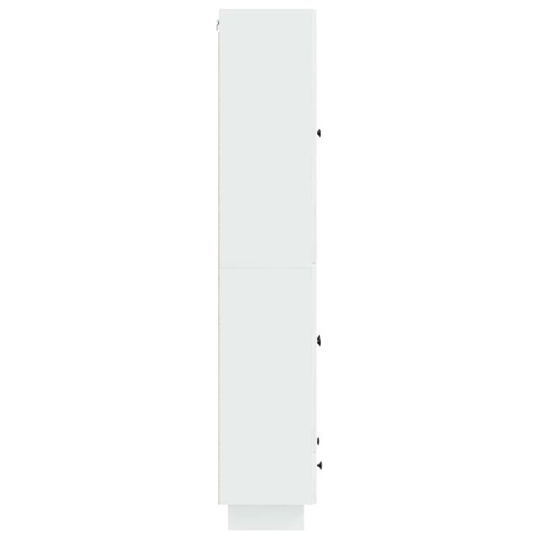 Комплект шкафове 2 pcs Бял гланц 66 х 34,5 х 95 см