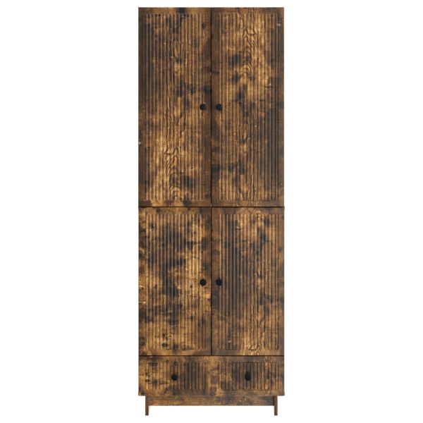 Комплект шкафове 2 pcs Опушен дъб 66 х 34,5 х 95 см