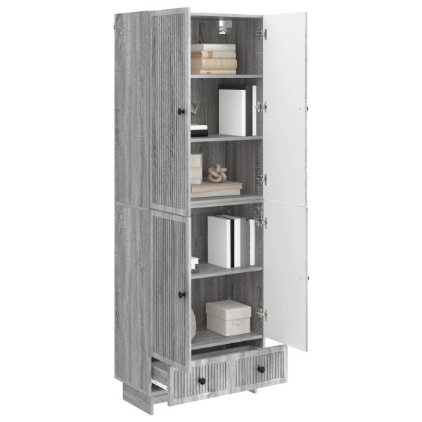 Комплект шкафове 2 pcs Сив Сонома 66 х 34,5 х 95 см