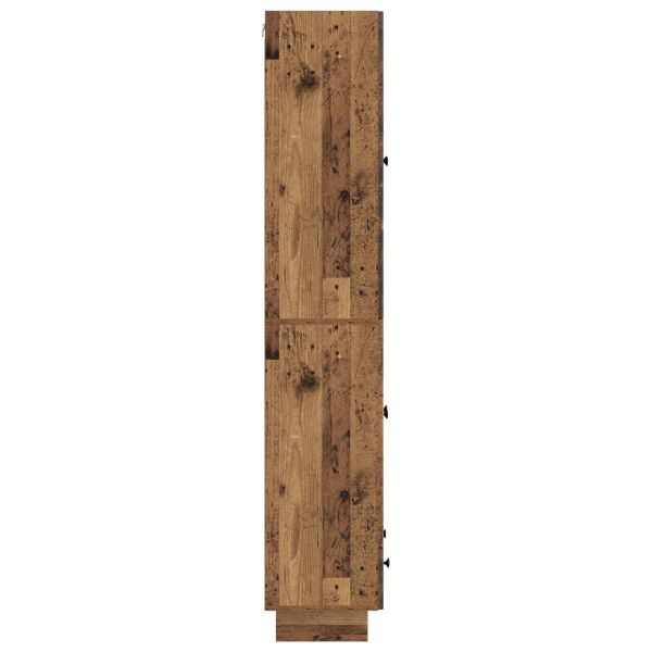 Комплект шкафове 2 pcs Старо дърво 66 х 34,5 х 95 см