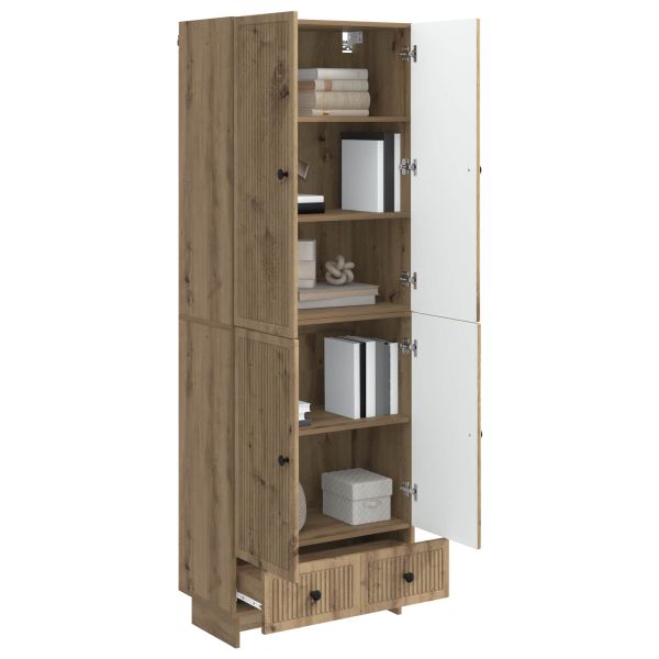 Комплект шкафове 2 pcs Дъб артизан 66 х 34,5 х 95 см