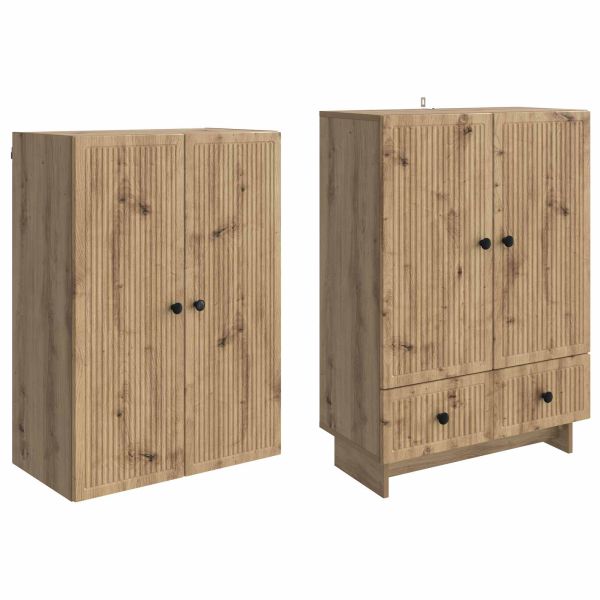 Комплект шкафове 2 pcs Дъб артизан 66 х 34,5 х 95 см