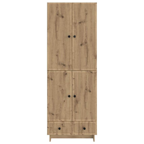 Комплект шкафове 2 pcs Дъб артизан 66 х 34,5 х 95 см