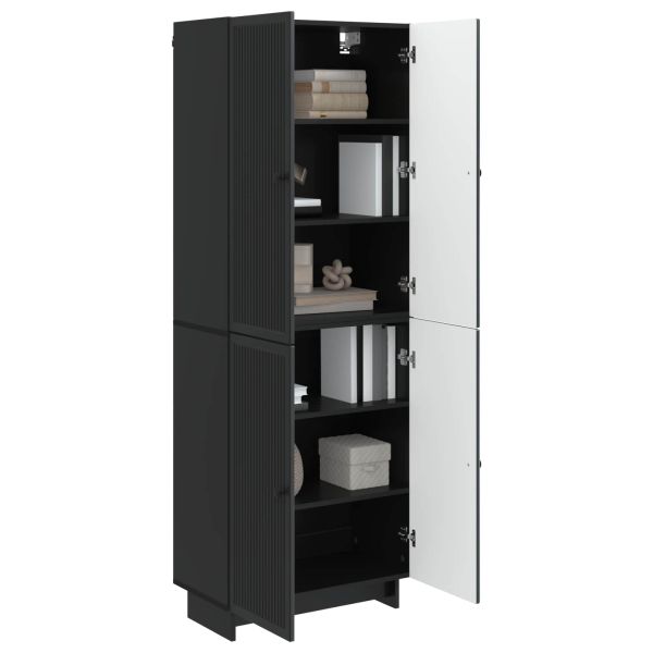 Комплект шкафове 2 pcs Черно 66 x 34,5 x 90 см