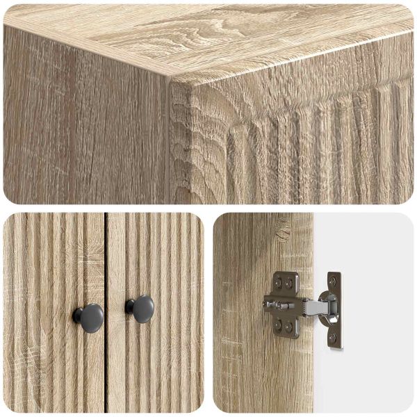 Комплект шкафове 2 pcs Дъб сонома 66 x 34,5 x 90 см
