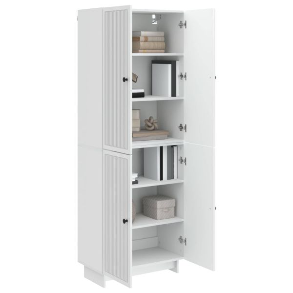 Комплект шкафове 2 pcs Бял гланц 66 x 34,5 x 90 см