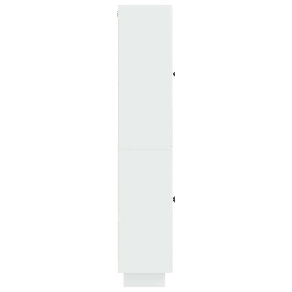 Комплект шкафове 2 pcs Бял гланц 66 x 34,5 x 90 см