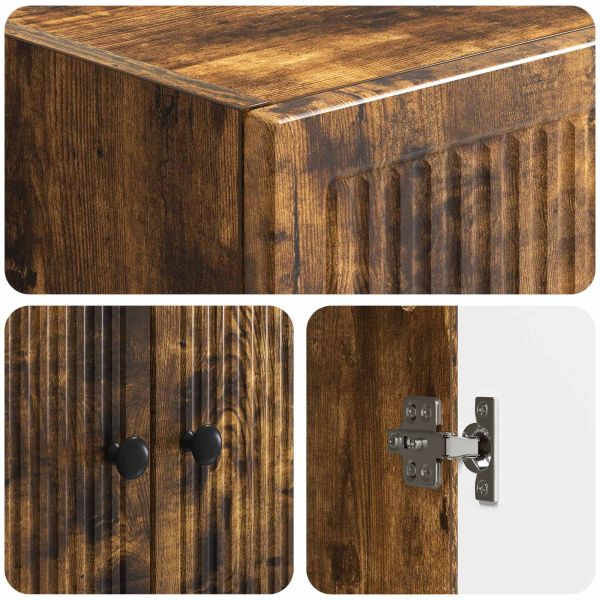 Комплект шкафове 2 pcs Опушен дъб 66 x 34,5 x 90 см
