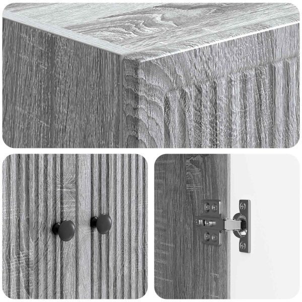 Комплект шкафове 2 pcs Сив Сонома 66 x 34,5 x 90 см