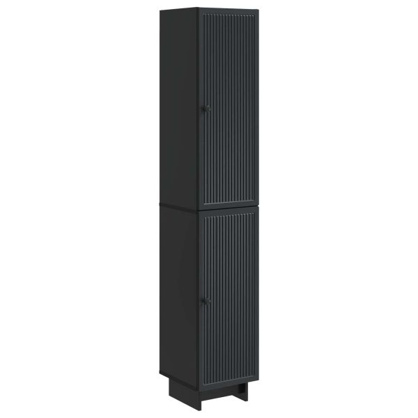 Комплект шкафове 2 pcs Черно 34,5 x 33 x 90 см
