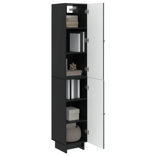 Комплект шкафове 2 pcs Черно 34,5 x 33 x 90 см