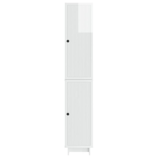 Комплект шкафове 2 pcs Бял гланц 34,5 x 33 x 90 см
