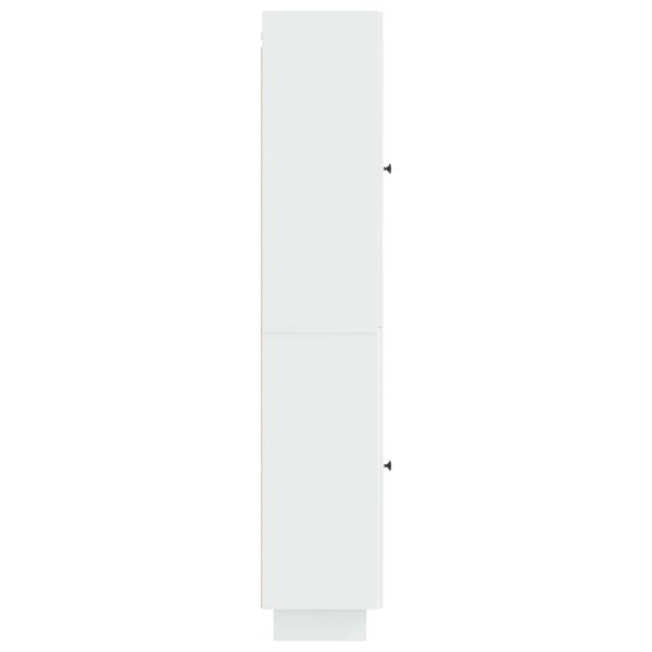 Комплект шкафове 2 pcs Бял гланц 34,5 x 33 x 90 см