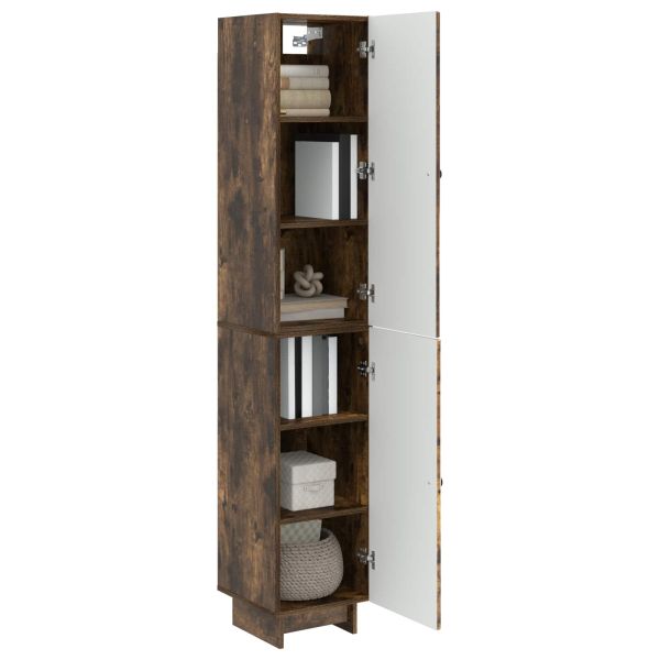 Комплект шкафове 2 pcs Опушен дъб 34,5 x 33 x 90 см