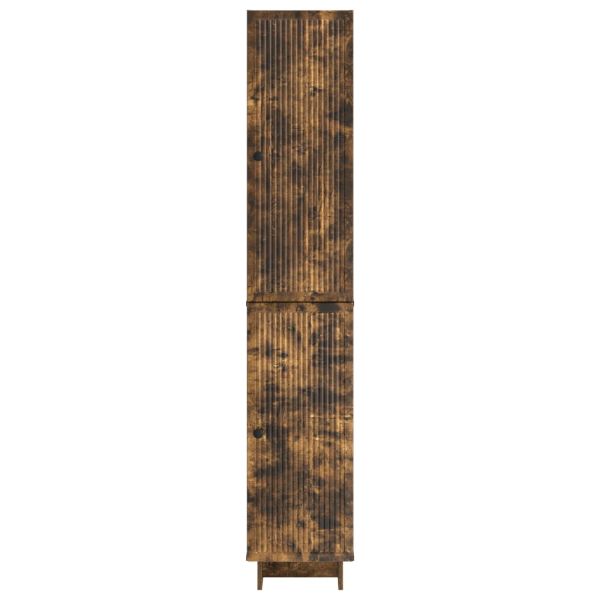 Комплект шкафове 2 pcs Опушен дъб 34,5 x 33 x 90 см