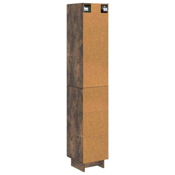 Комплект шкафове 2 pcs Опушен дъб 34,5 x 33 x 90 см