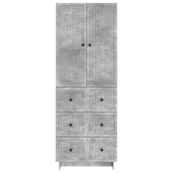 Комплект шкафове 2 pcs Бетонно сиво 66 x 34,5 x 90 см