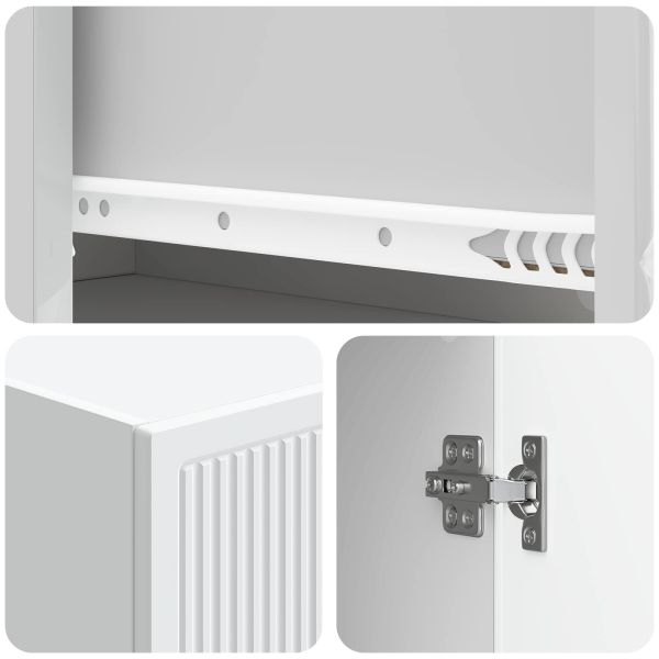 Комплект шкафове 2 pcs 33 x 34,5 x 90 см Инженерна дървесина