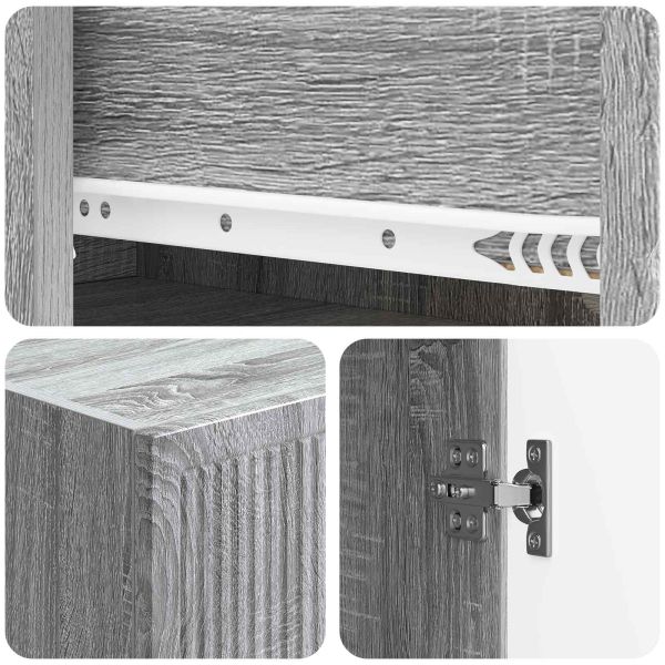 Комплект шкафове 2 pcs 33 x 34,5 x 90 см Инженерна дървесина
