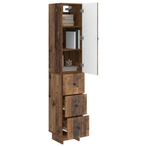 Комплект шкафове 2 pcs Старо дърво 33 x 34,5 x 90 см
