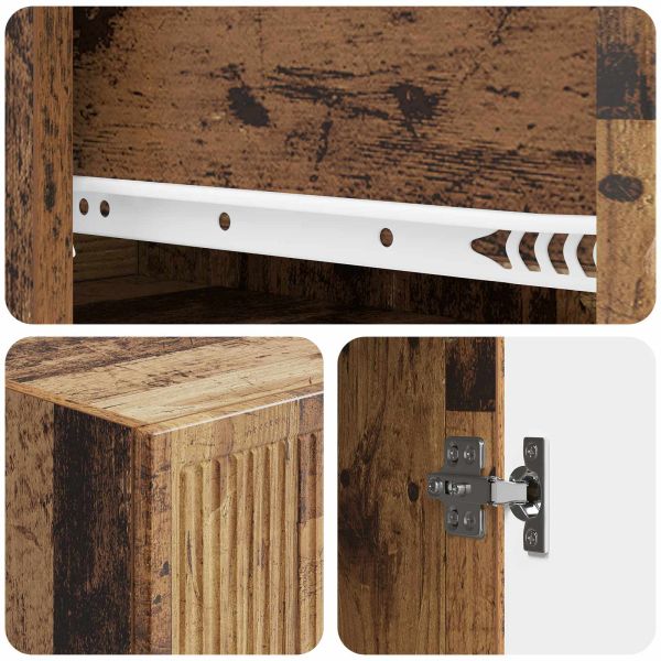 Комплект шкафове 2 pcs Старо дърво 33 x 34,5 x 90 см