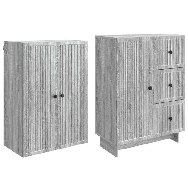 Комплект шкафове 2 pcs 66 x 34,5 x 90 см Инженерна дървесина