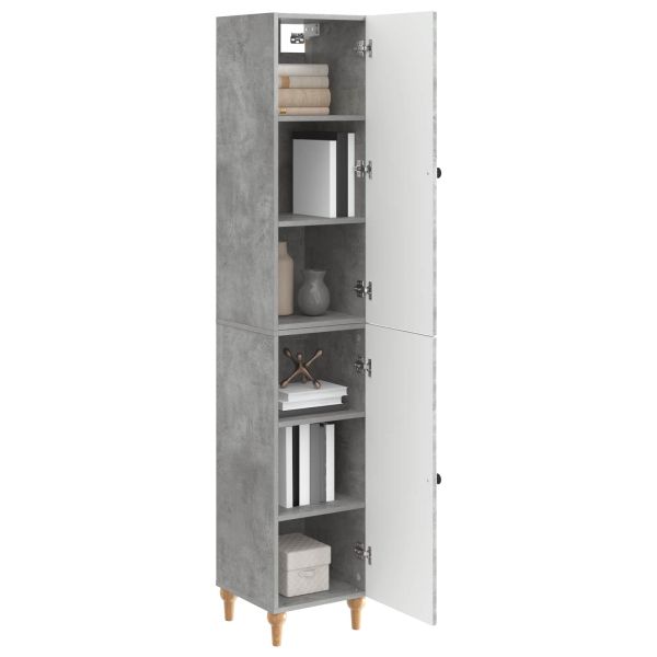 Комплект шкафове 2 pcs Бетонно сиво Инженерна дървесина