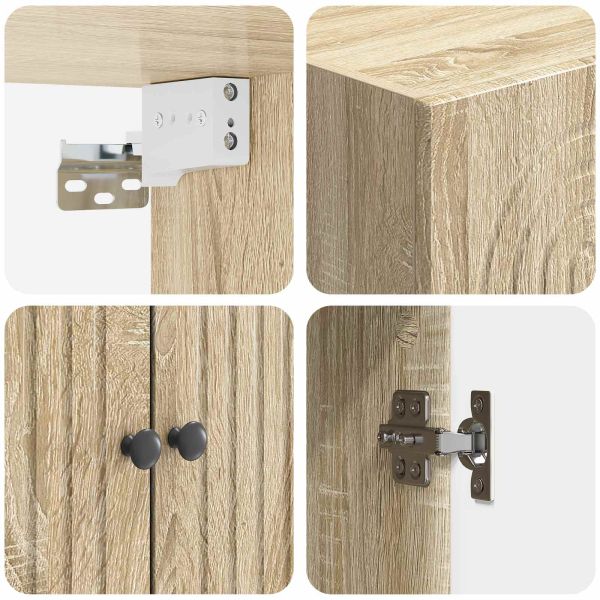 Комплект шкафове 2 pcs 66 x 34,5 x 90 см Инженерна дървесина