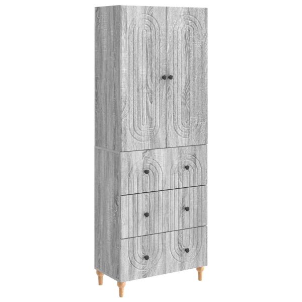 Комплект шкафове 2 pcs Сив Сонома 66 x 34,5 x 90 см