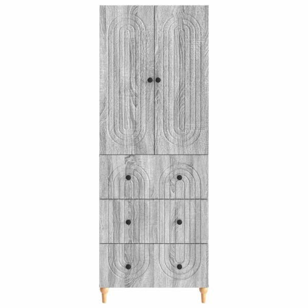 Комплект шкафове 2 pcs Сив Сонома 66 x 34,5 x 90 см