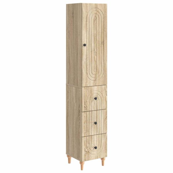 Комплект шкафове 2 pcs 33 x 34,5 x 90 см Инженерна дървесина
