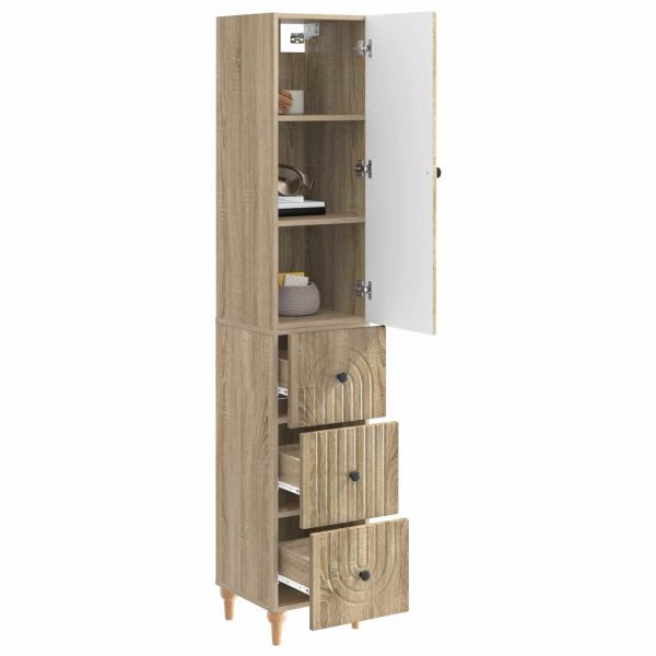 Комплект шкафове 2 pcs 33 x 34,5 x 90 см Инженерна дървесина