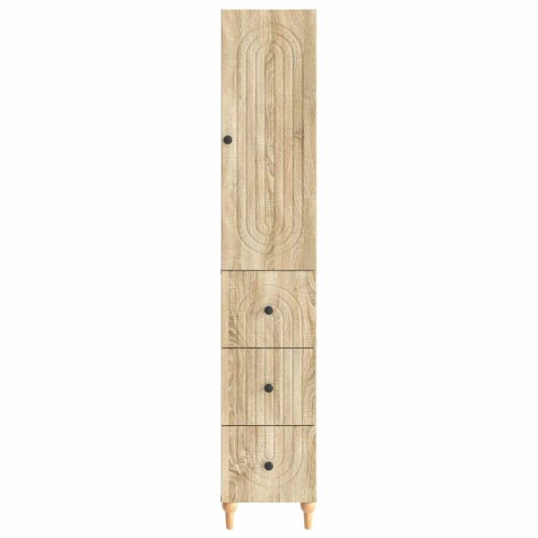 Комплект шкафове 2 pcs 33 x 34,5 x 90 см Инженерна дървесина