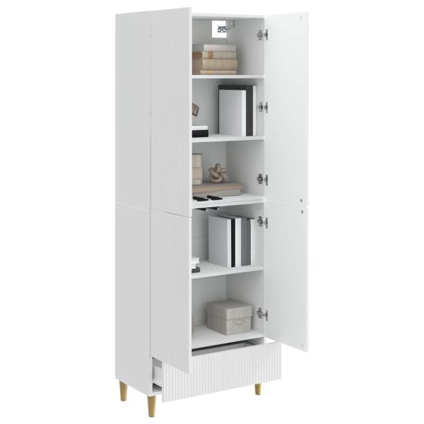 Комплект шкафове 2 pcs Бял гланц 66 х 34,5 х 95 см